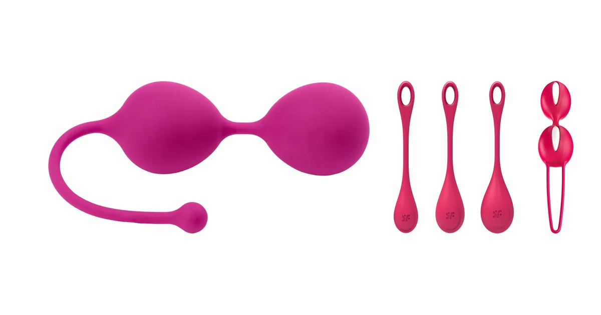 Comparatif boules de geisha: Baseks Doubles Boules de Geisha Kegel 57 g, Satisfyer Yoni Power 1 ensemble de boules de geisha et Fun Factory Smartballs Duo boules de geisha 72 g en photos produit