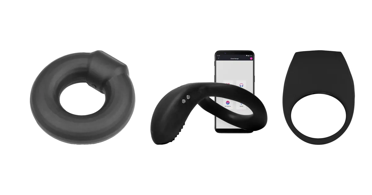 Comparatif anneaux péniens: Sinful Pro Stretchy, Lovense Diamo et LELO Tor 3 en photos produit