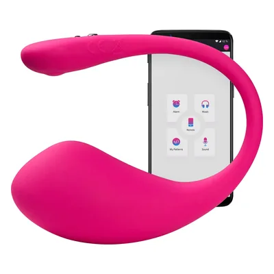 Comparatif des vibromasseurs : Lovense Lush 3 sur fond blanc