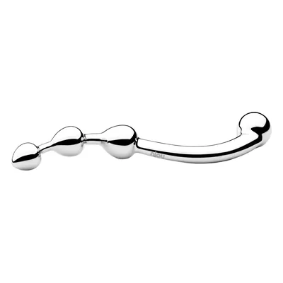 Comparatif des godes : Njoy Fun Wand gode en acier 20 cm sur fond blanc