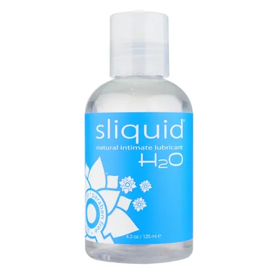 Comparatif lubrifiant : Sliquid H2O Water-based lubrifiant 125 ml sur fond blanc